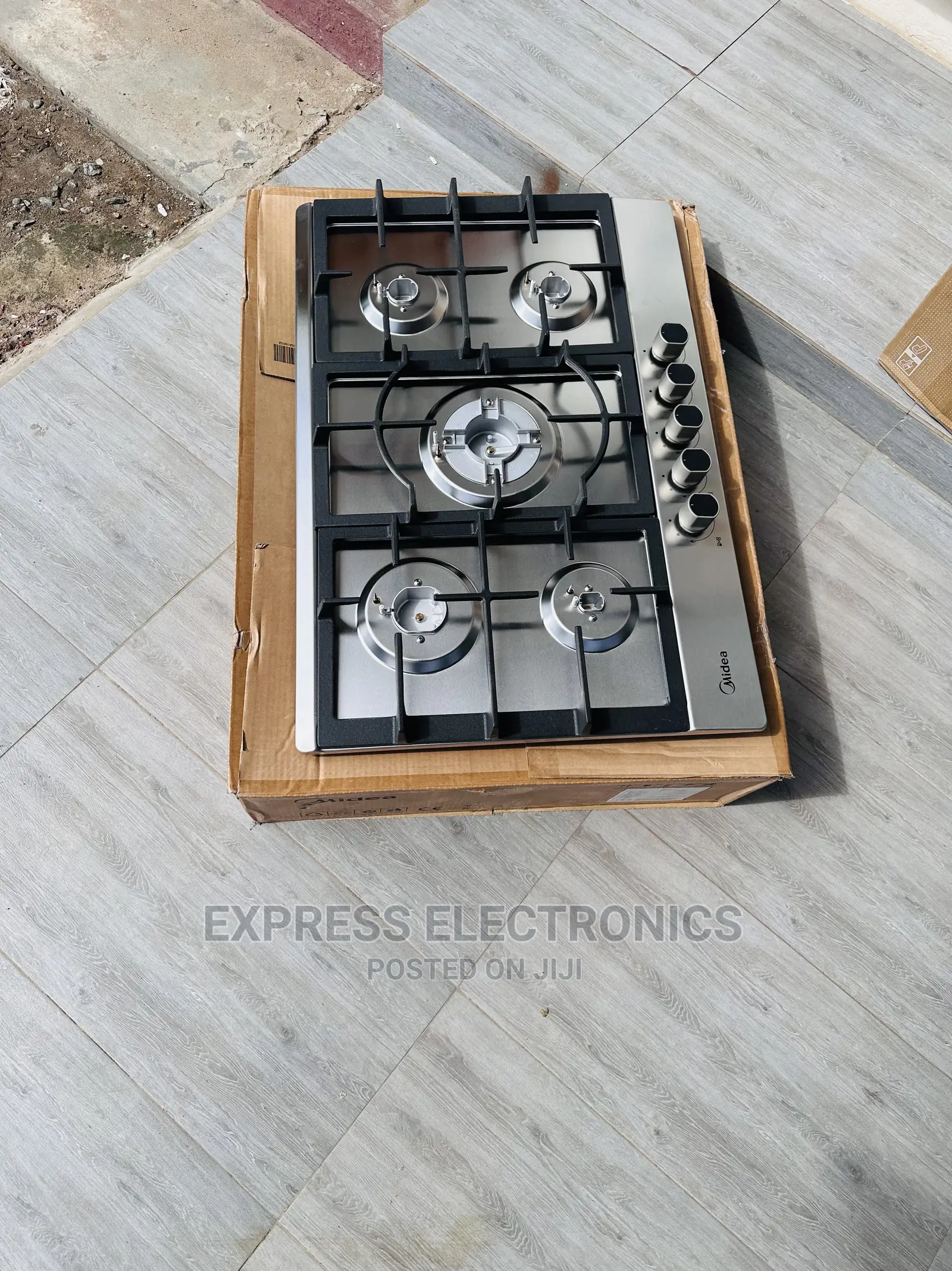 Stainless Steel Pot Cooker 5burner Gas Inbuilt 75G50ME
