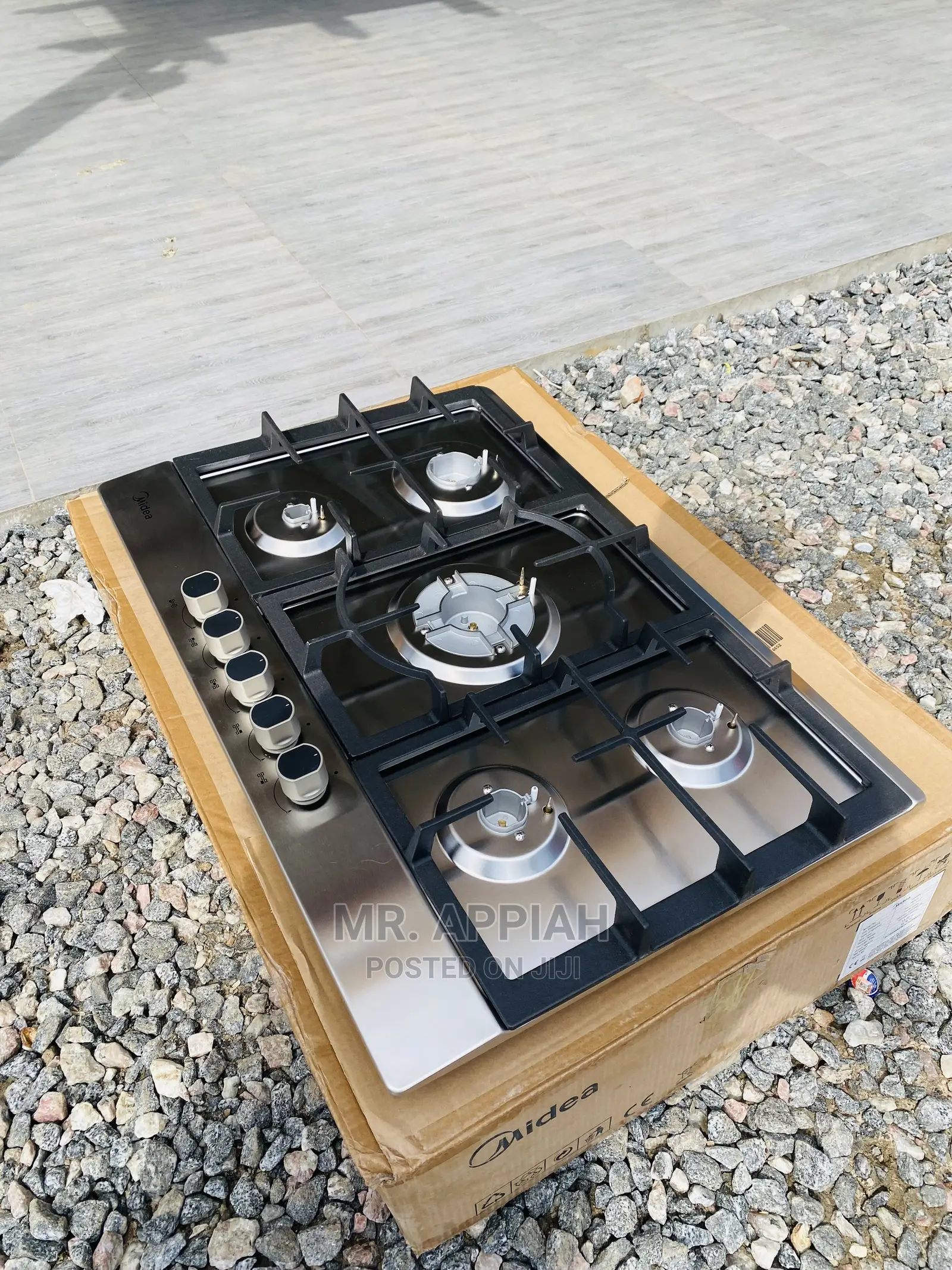 Stainless Steel Design Midea in-Built 5 Gas Cooker(75G50ME)