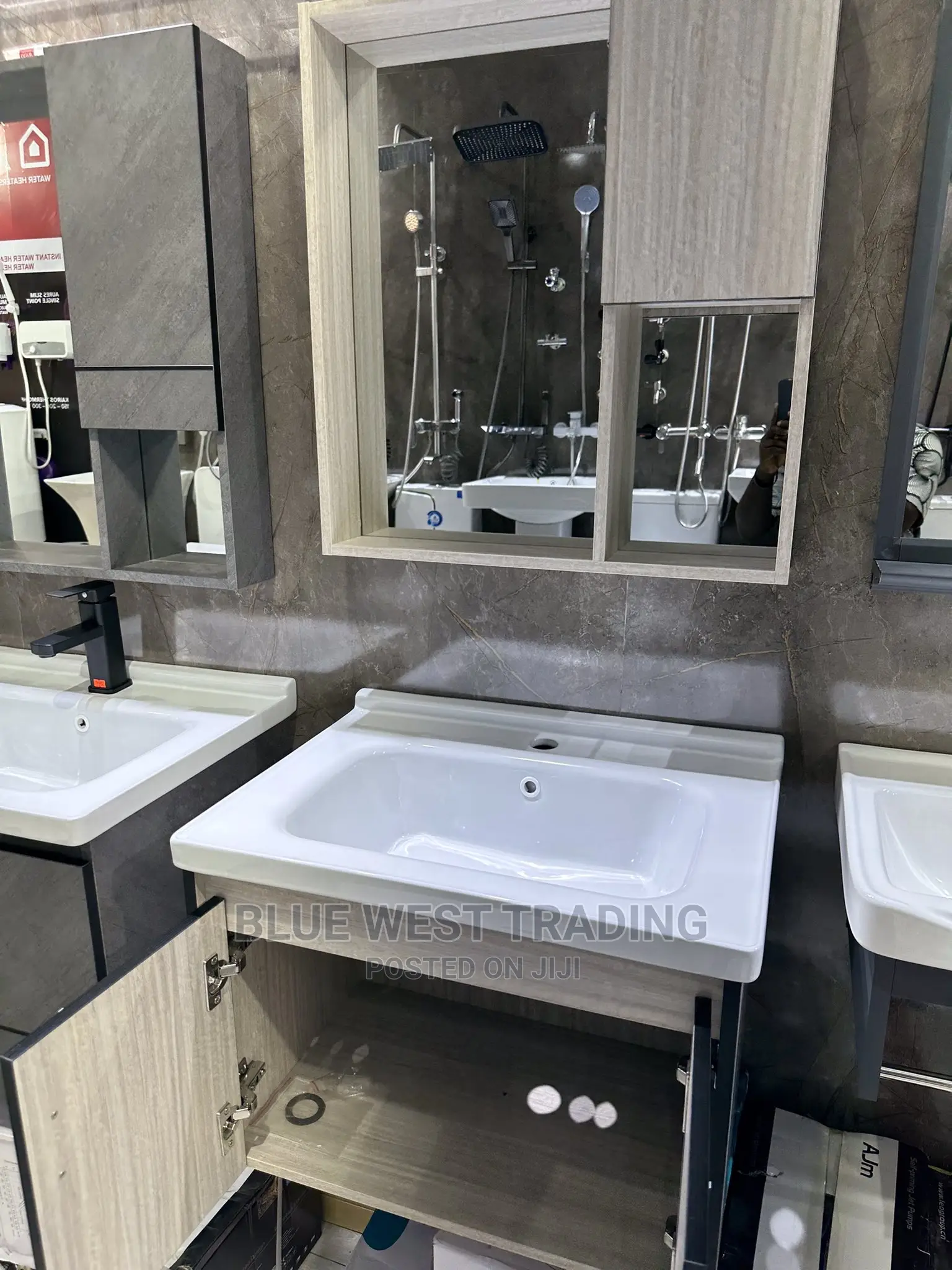 Hanging Cabinet Basin - Cabinet Basin With Mirror