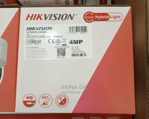 Hikvision 4mp Ip Dome Camera With Audio Ds-2cd1143g2-Liu 2