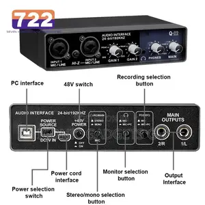Portable Q-22 Audio Sound Card Interface