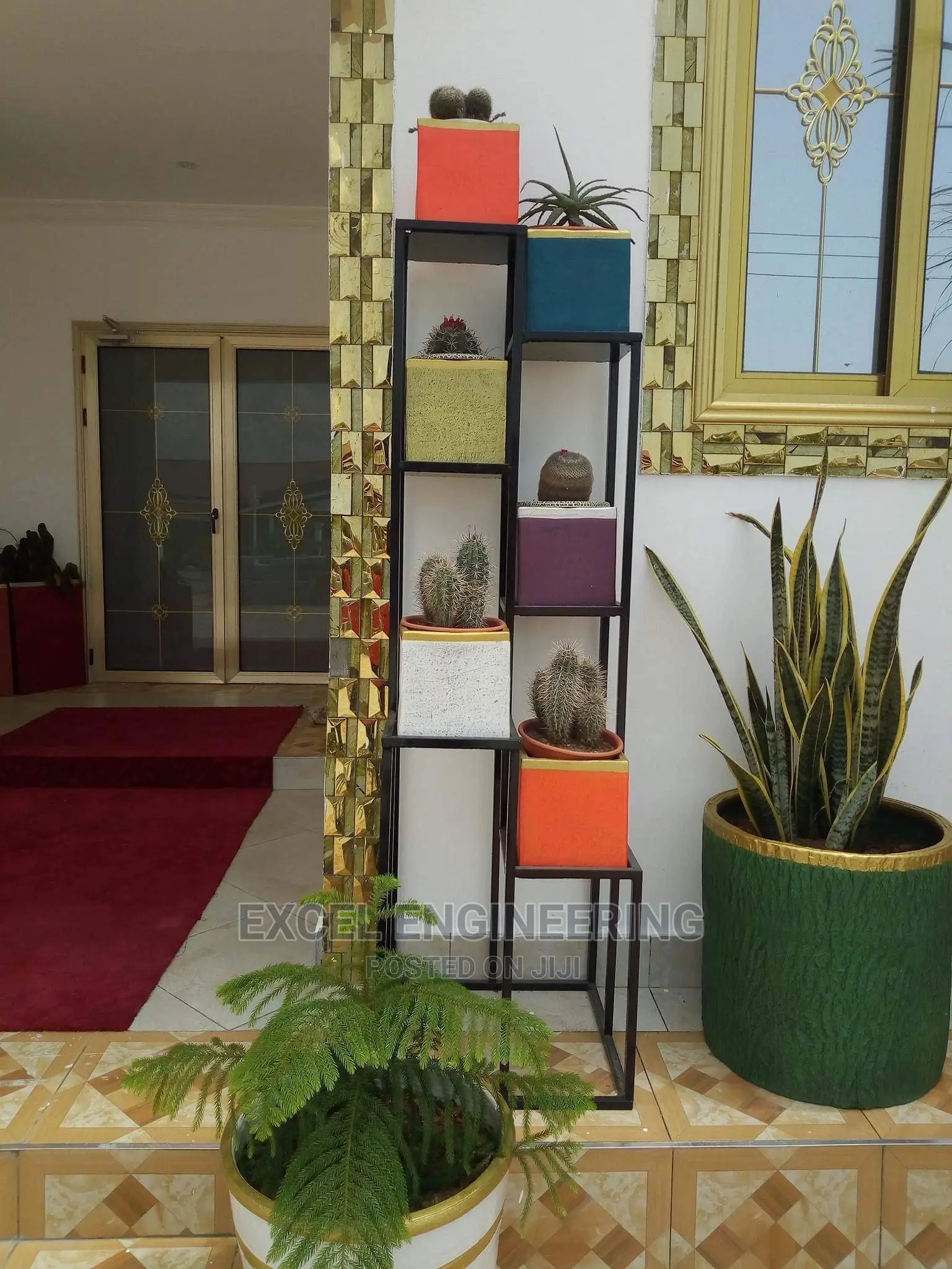 Flower Pot Shelves and Garden Chairs