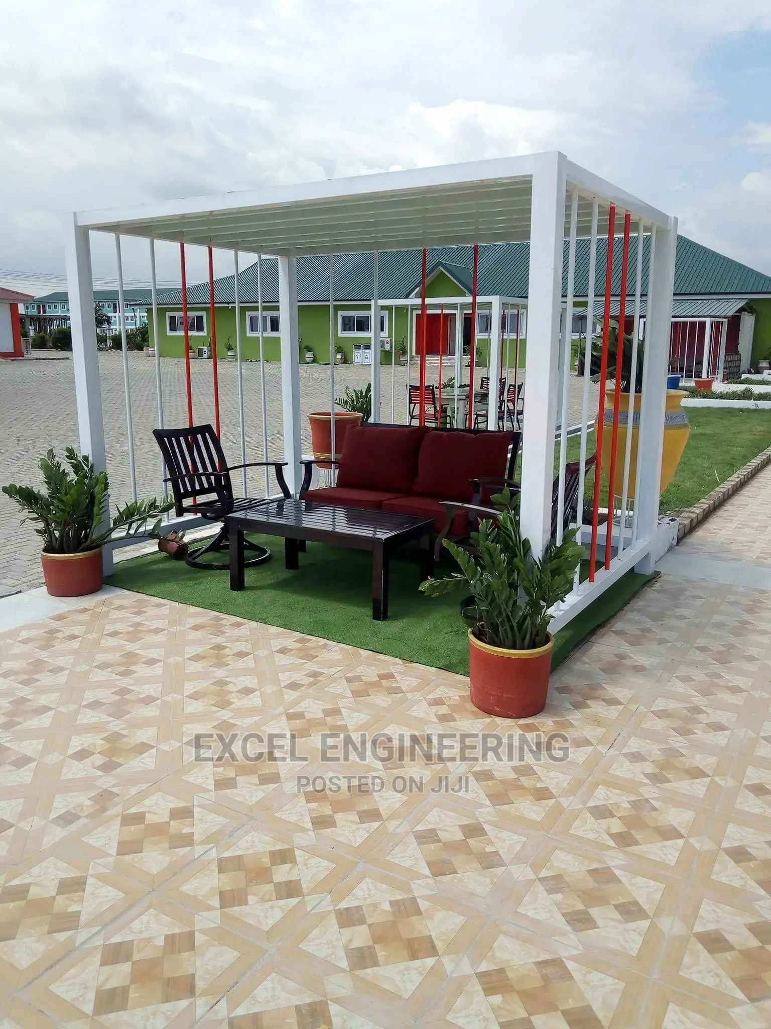 Flower Pot Shelves and Garden Chairs