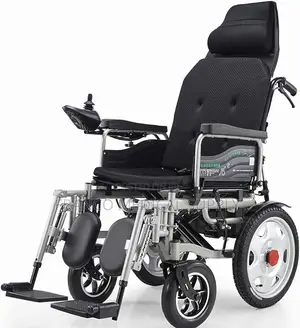 Electronic Wheelchair With Back Rest