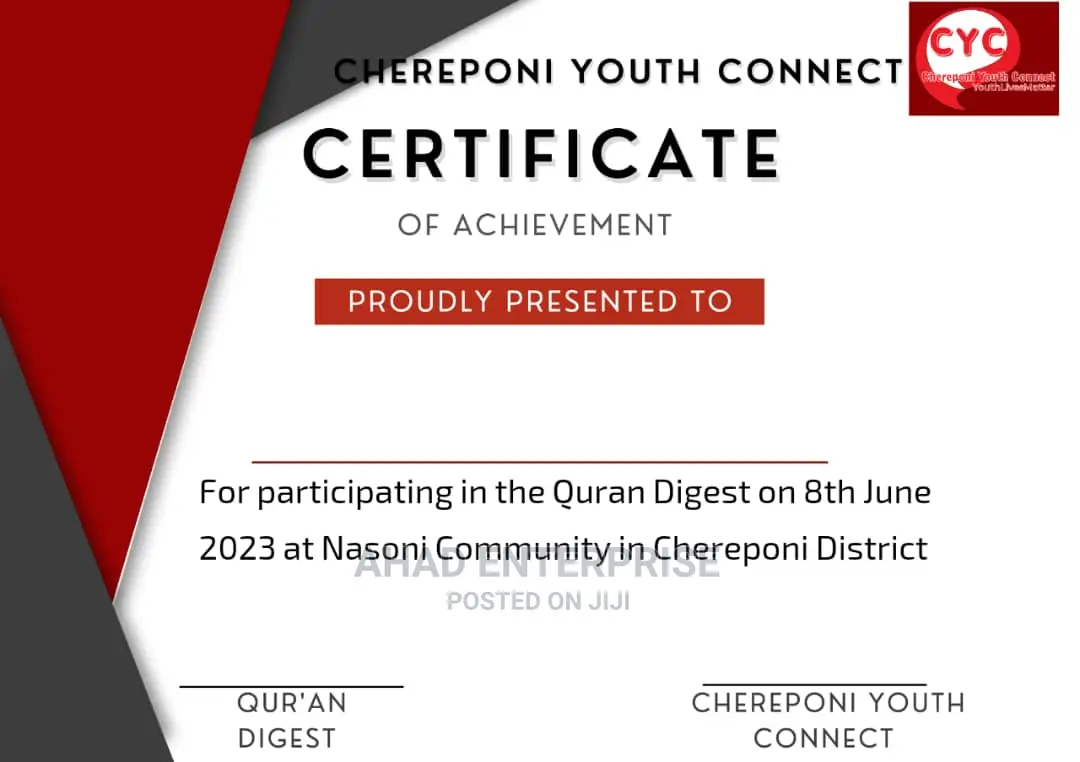 Quality Certificate, Letterhead, Etc. Printing Services in Tamale ...