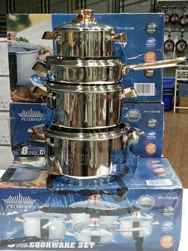 High Quality Stainless Steel Cookware 8pcs