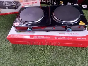 Hot Plated Black Ecakila 2 Burner Electric Hot Plate WP202