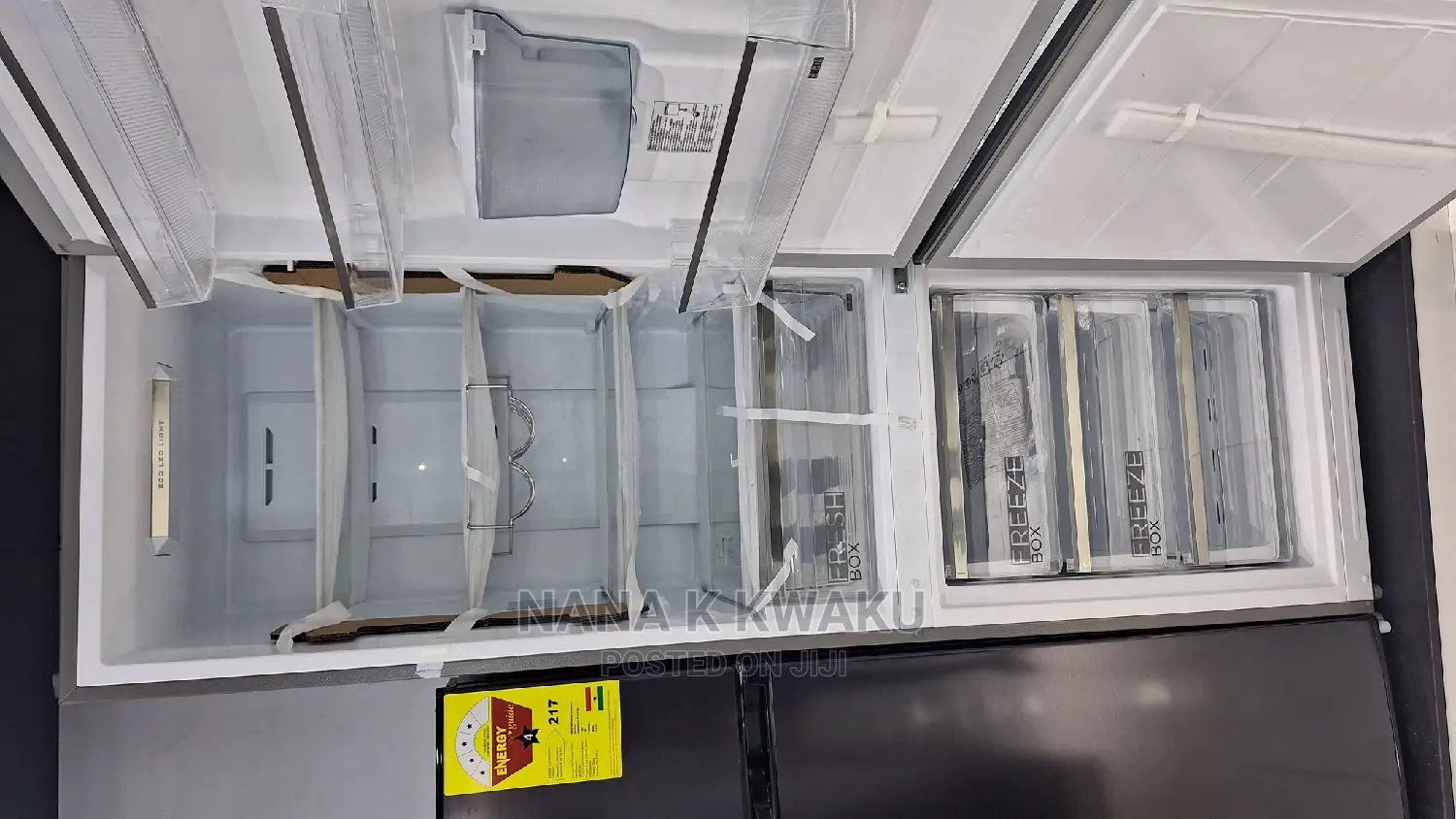 New_midea 309litrs Double Door Fridge With Bottom Freezer