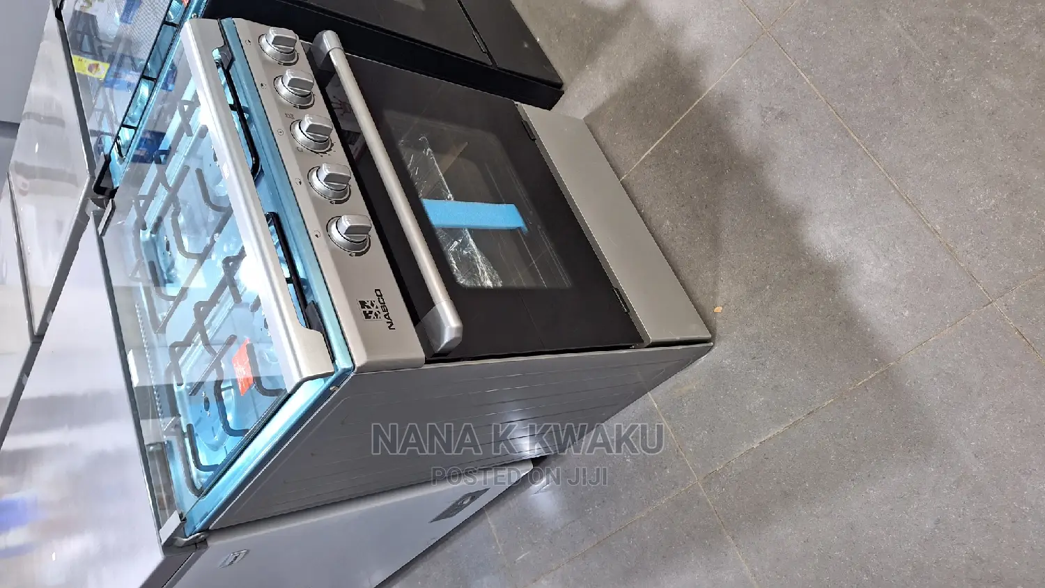 Silver_nasco 60mx60m Gas Cooker With Oven Grill