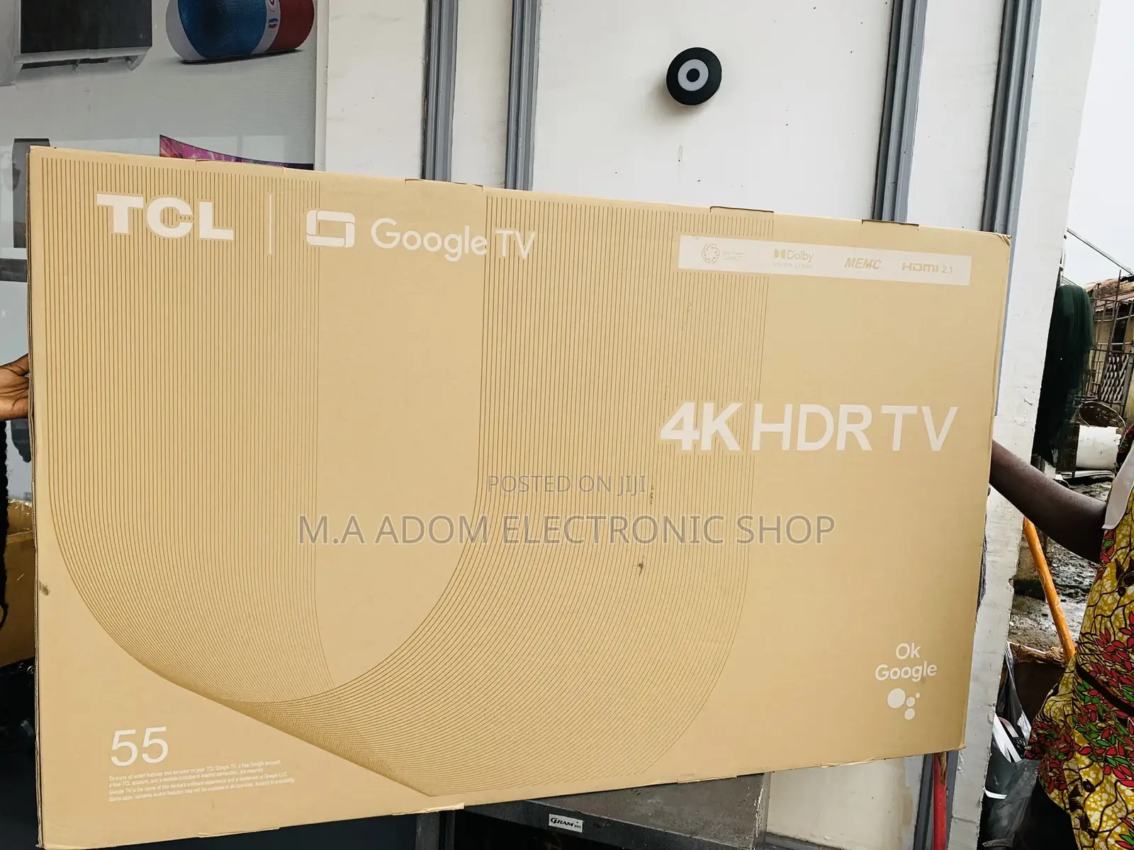 Fresh in Box TCL 55” UHD Bluetooth Frameless Slim Tv