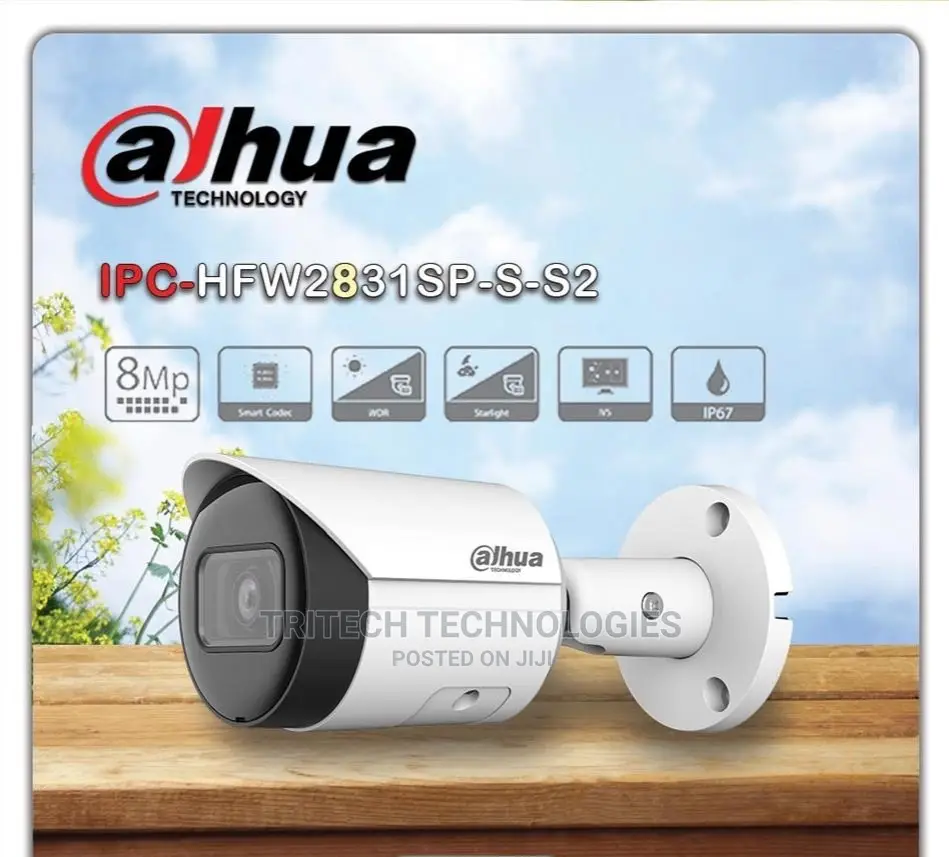 Dahua 8mp Ipc-Hfw2831s-S-52 8mp Lite IR Fixed-Focal Bullet