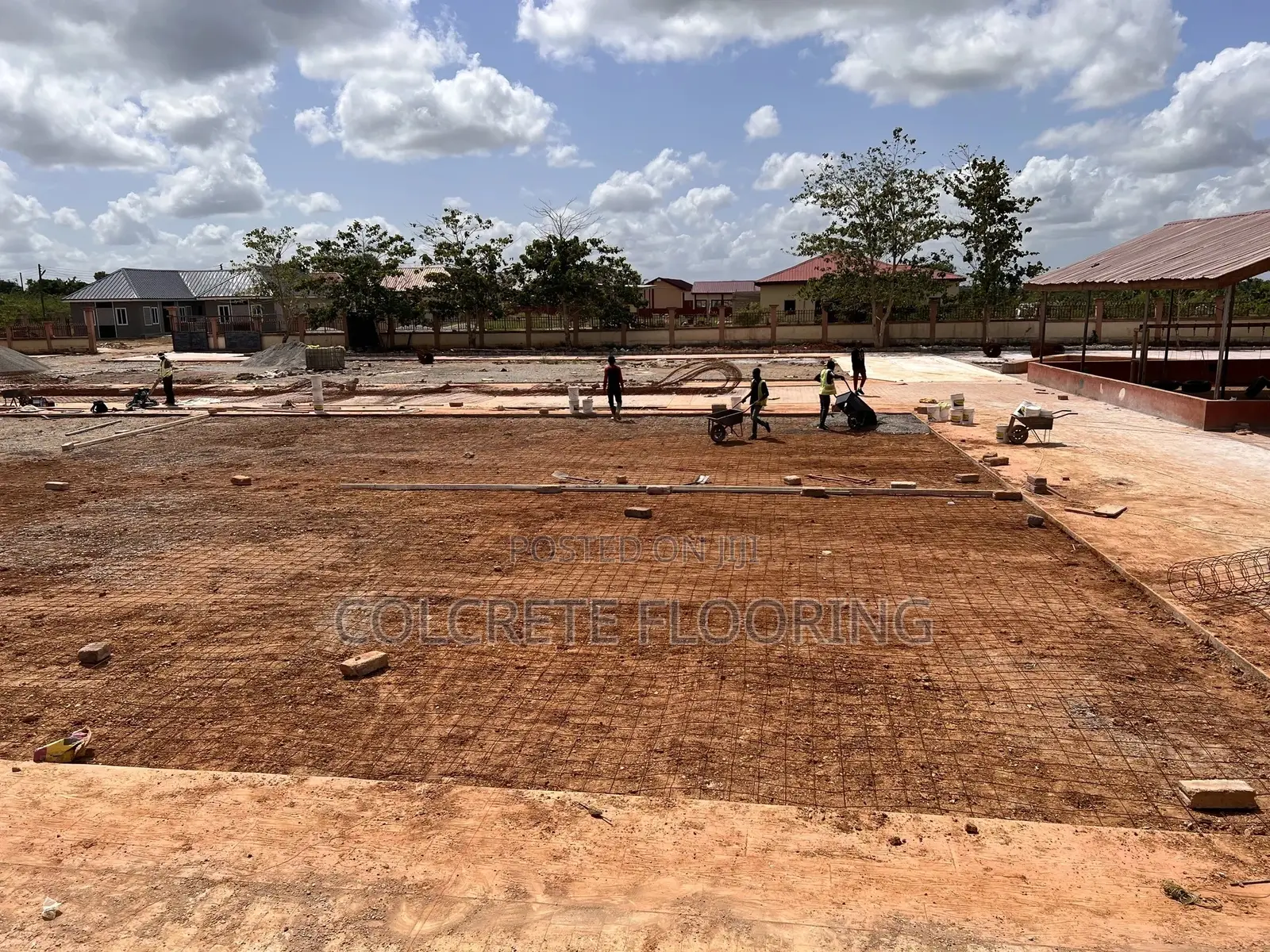Basketball Court Stamped Concrete #10