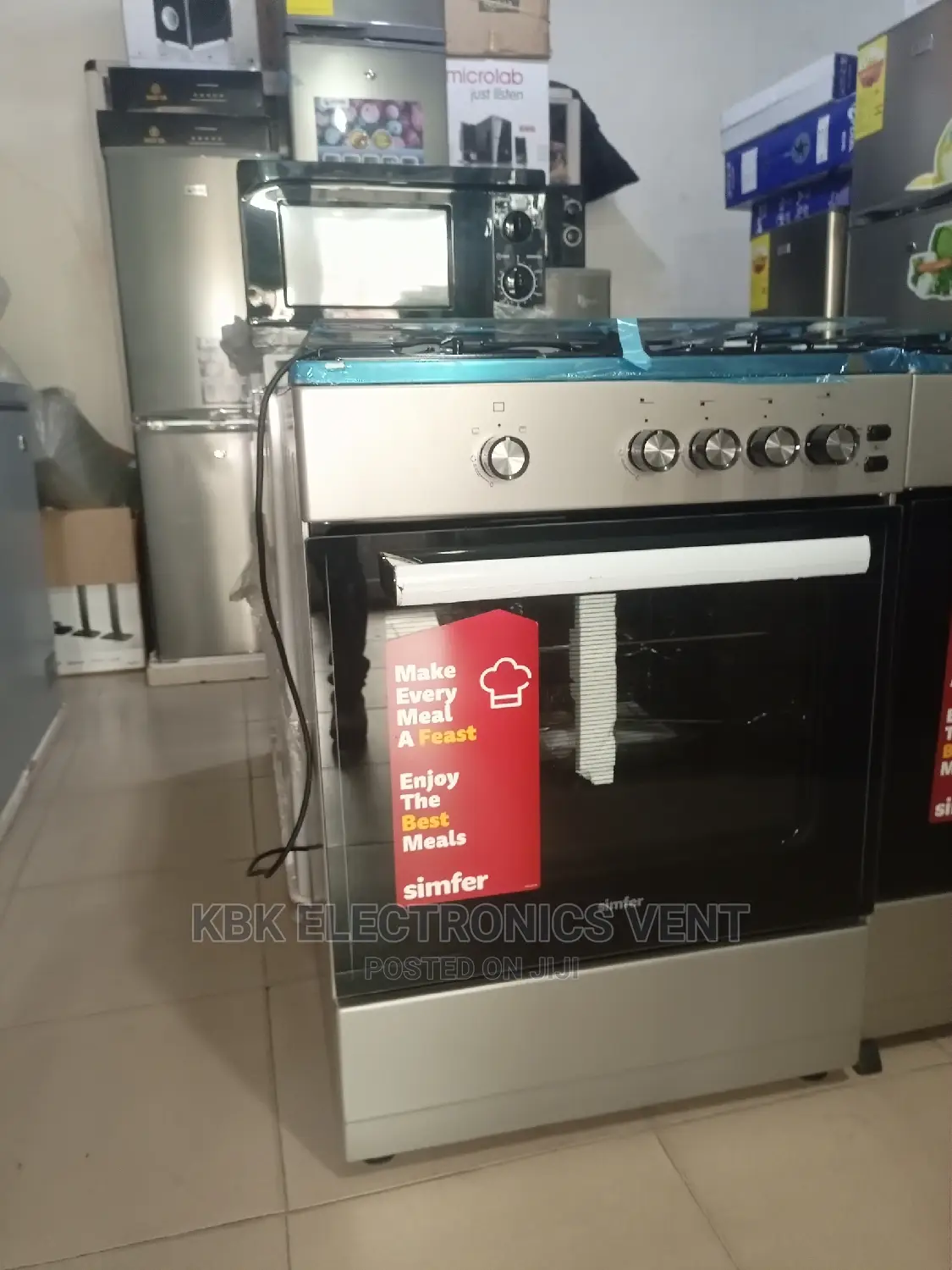 Simfer 60*60 4burner Gas Cooker Oven+ Grill
