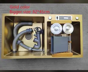 Gold Kitchen Sink (With Accessories)