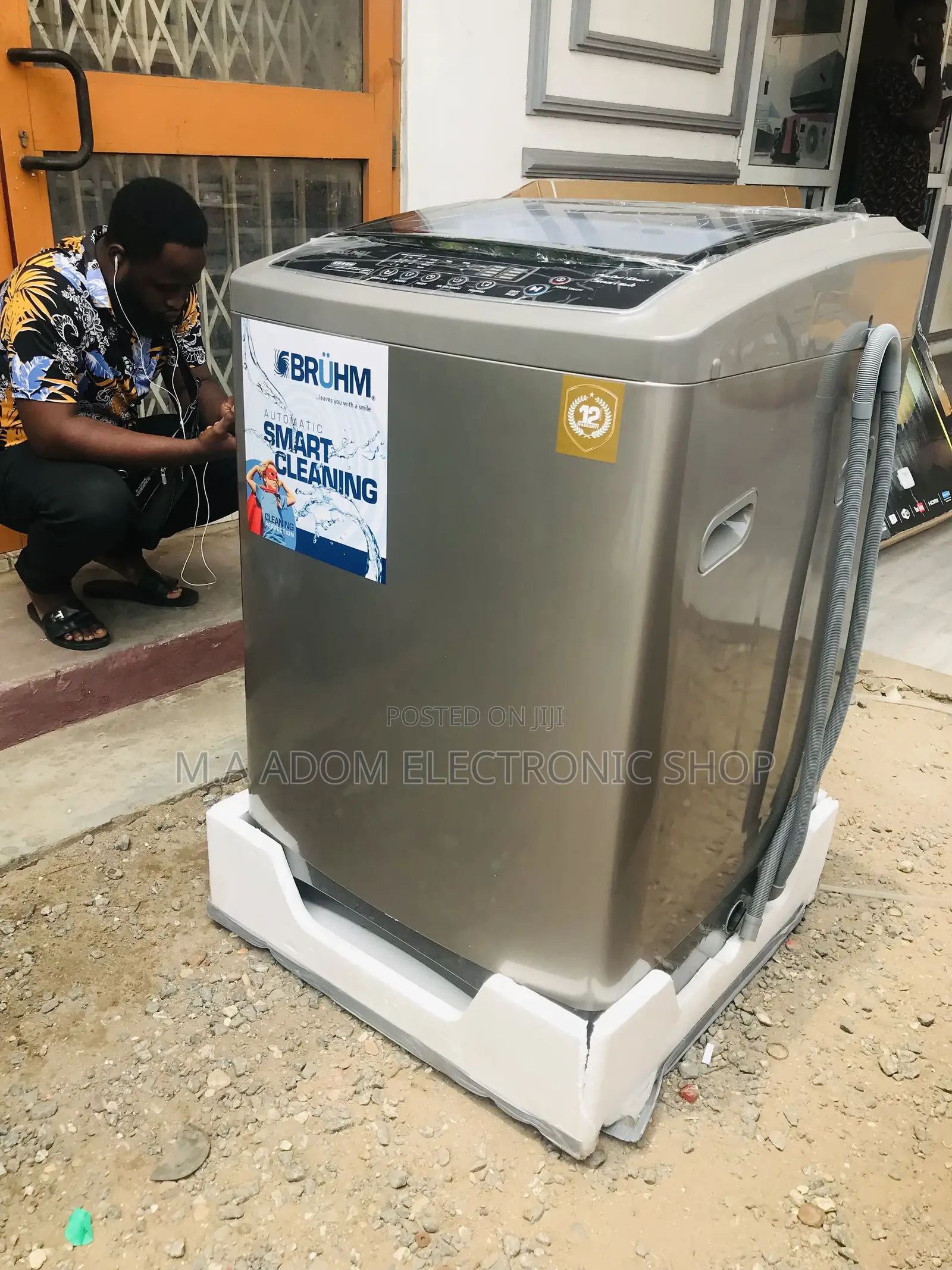 Superbly Bruhm 12kg Washing Machine BWT-120SG