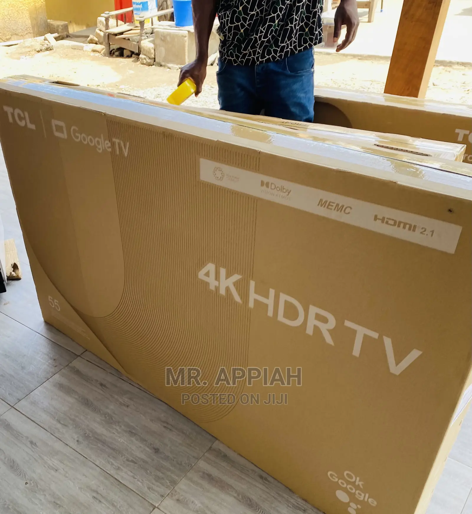 Authentic TCL 55” HDR Google Tv With Dolby(Black)55P735