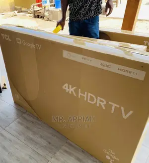 Authentic TCL 55” HDR Google Tv With Dolby(Black)55P735