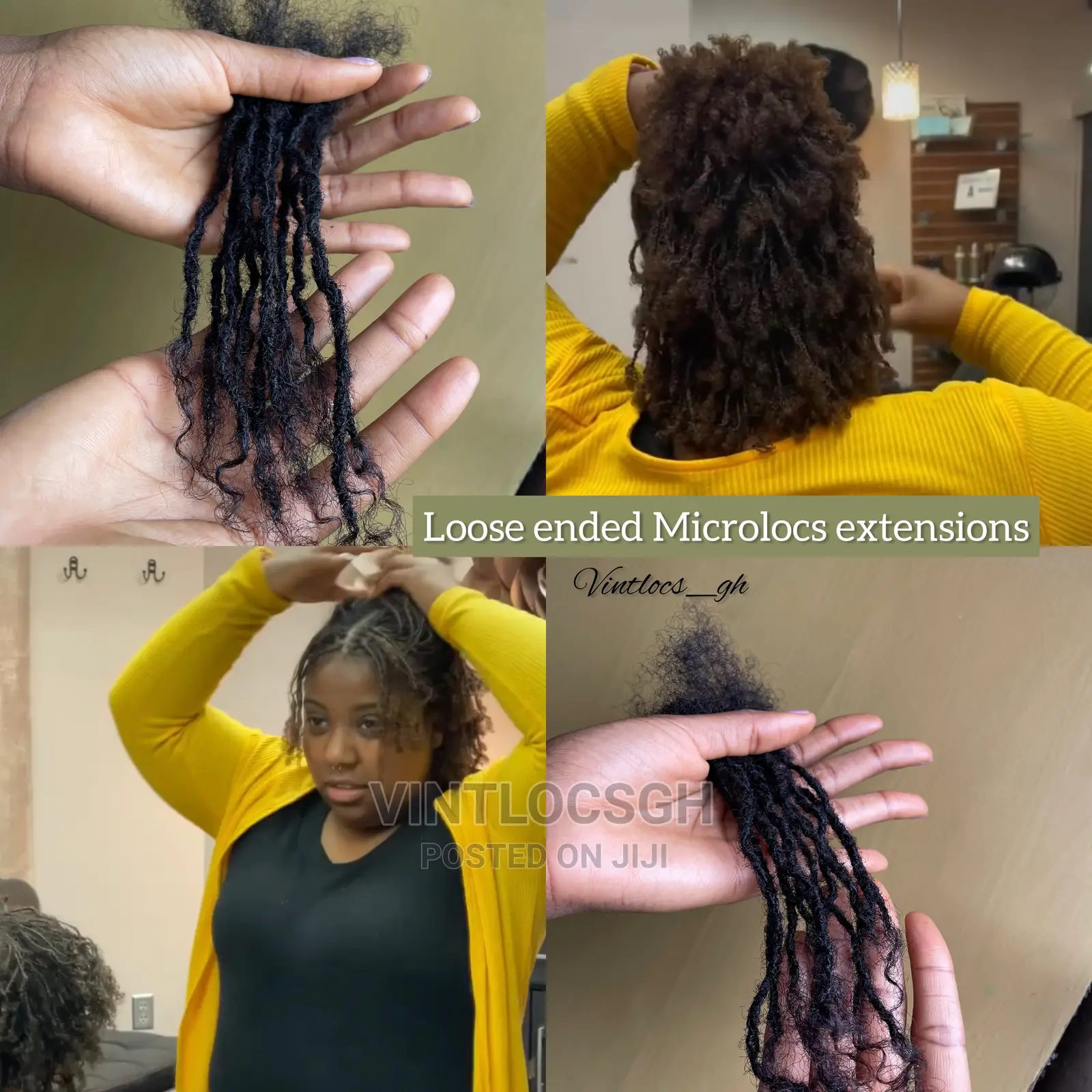 Aunthentic Permanent And Temporal Locs Extensions In Ghana