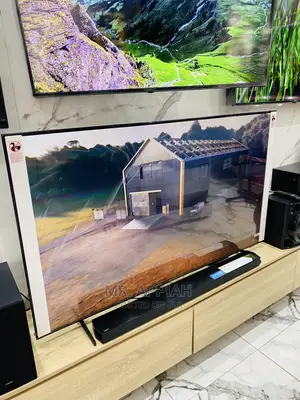 Elegant Black Samsung 55inch Crystal Uhd Smart Tv 55au9000.