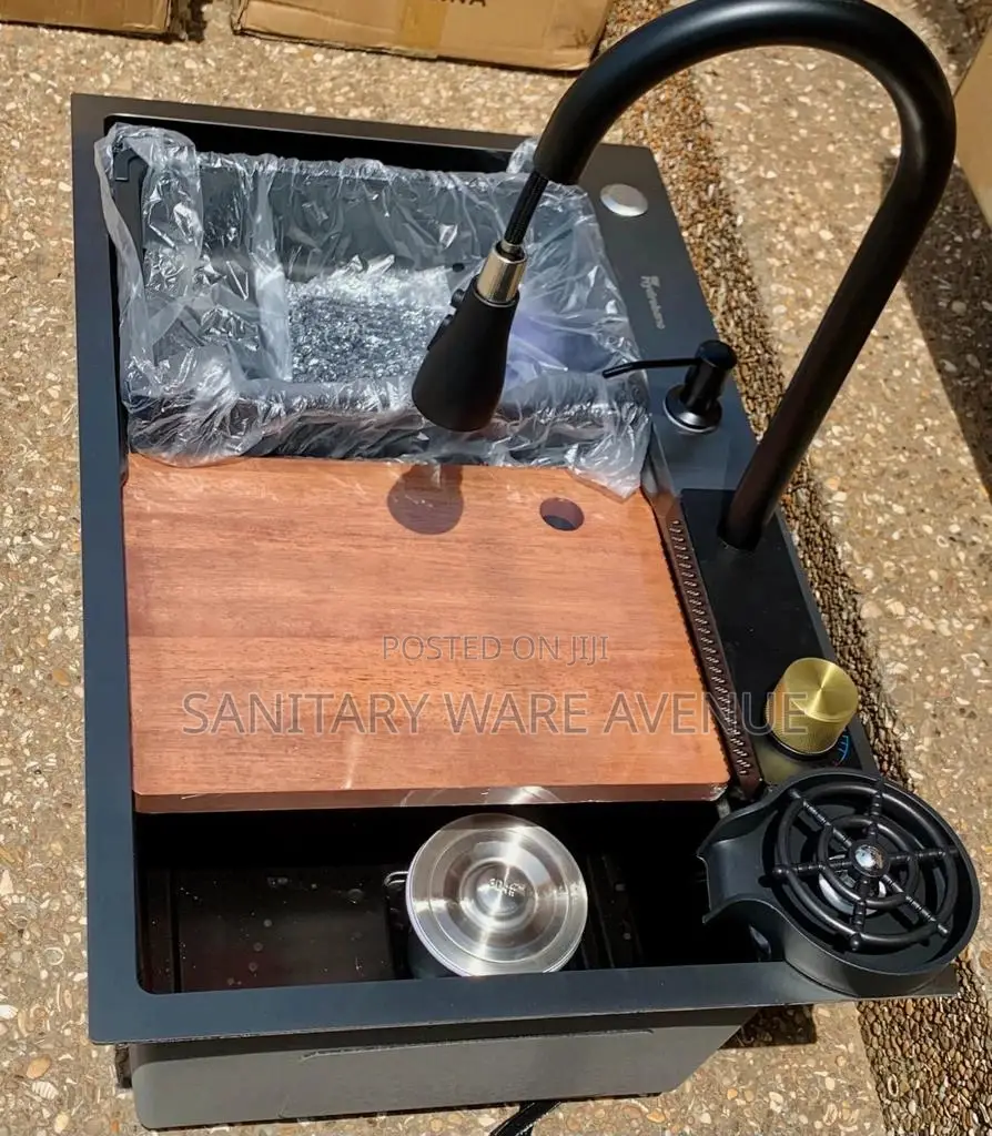 Piano Waterfall Kitchen Sink