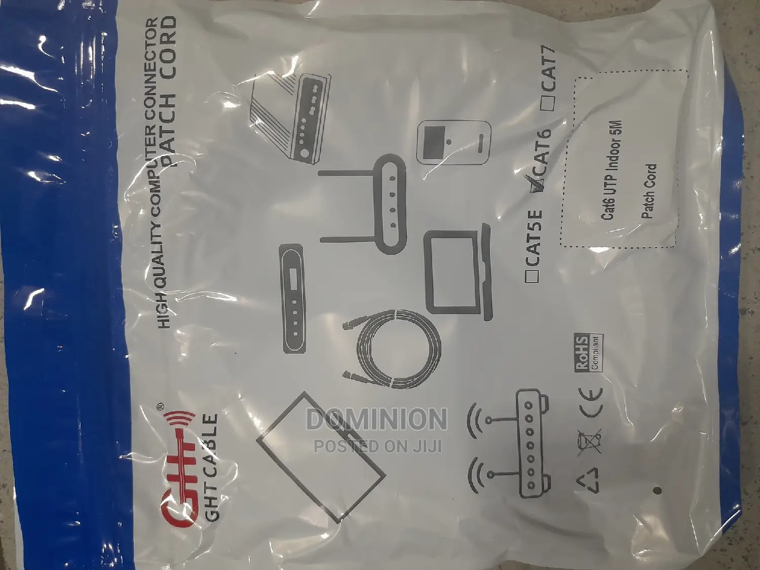 GHT Patch Cord 5M Cat6 Utp