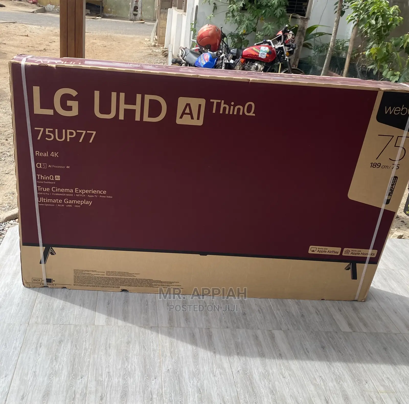 Elegant LG 75UP7760 75 Inch Uhd Smart LED(Black).Tv