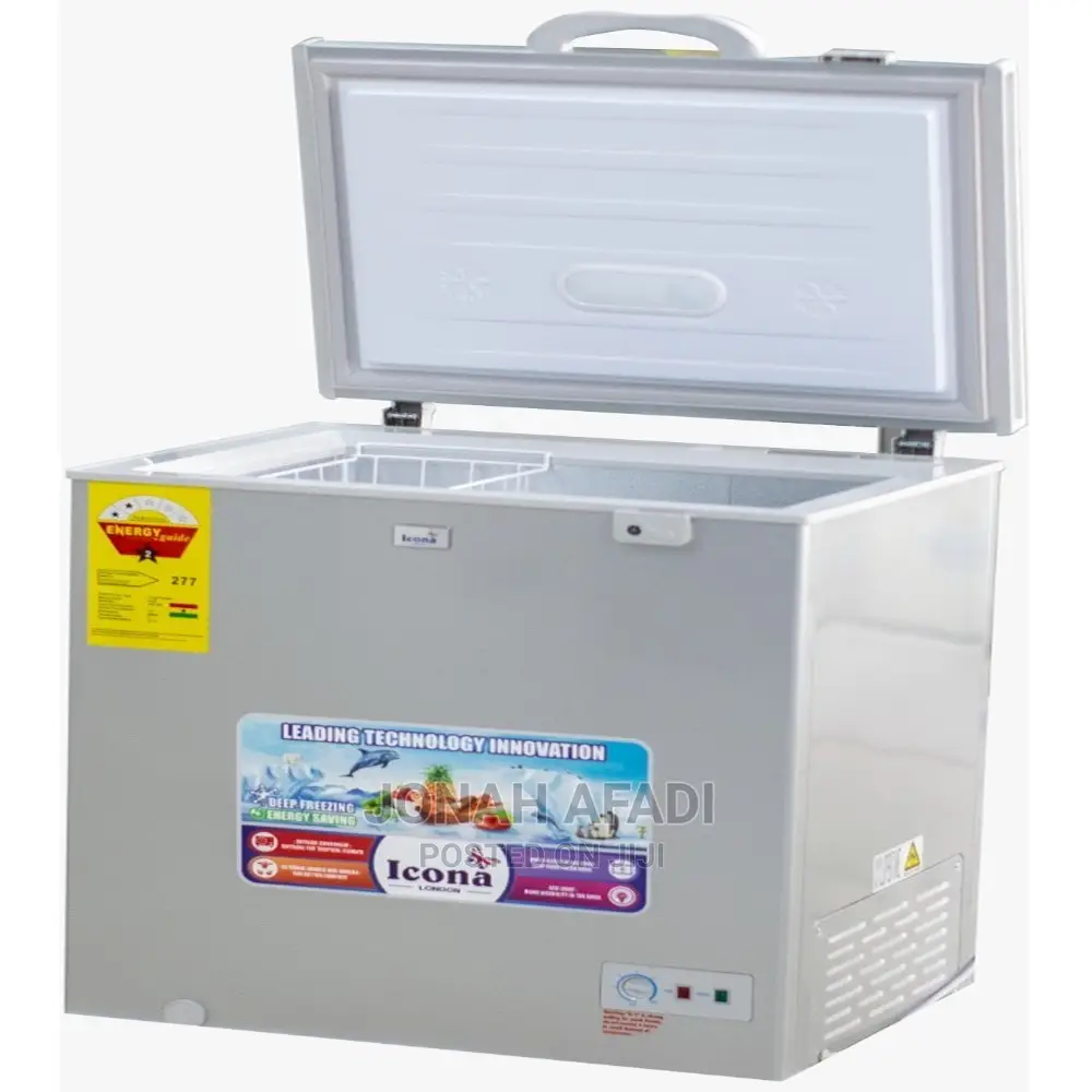 Icona London 300L Chest Freezer| Titanium Silver[Ilcf-325h]