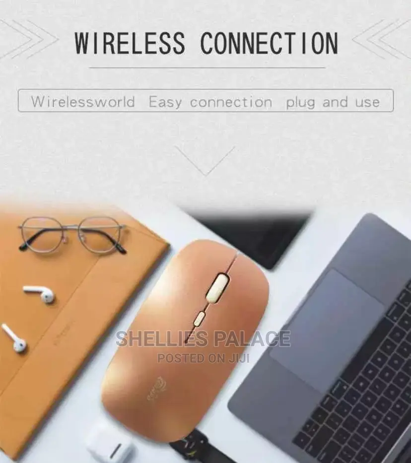 Rechargeable Wireless Mouse Skin-friendly Quiet Touch Black