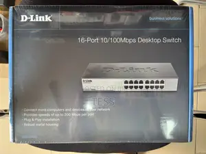 D-Link 16-Port Fast Ethernet Unmanaged Desktop Switch