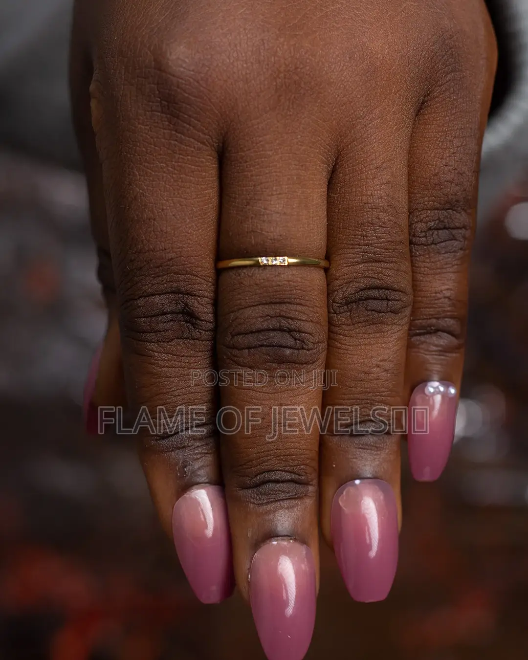 Slim Gold Promise Rings