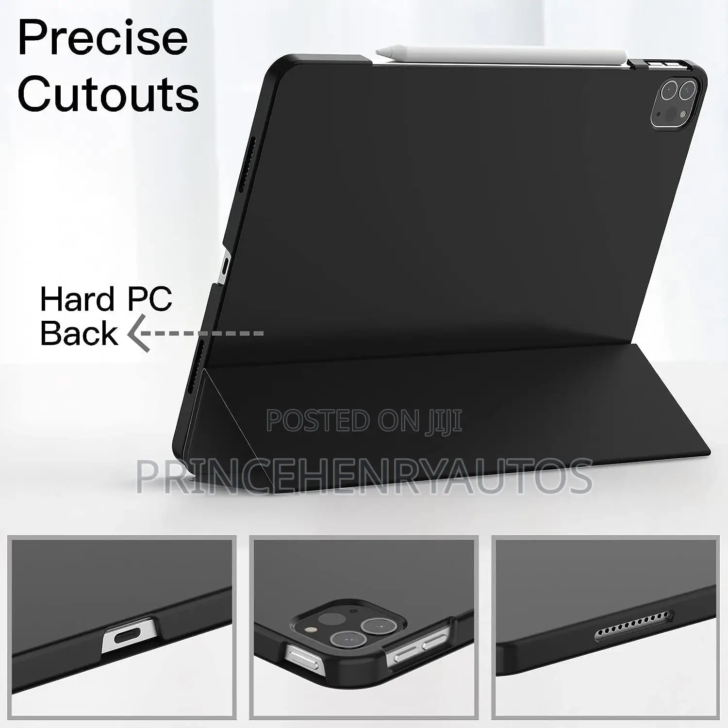 Jetech Case for iPad Pro 12.9'' 2022/2021 Model, 6th/5th
