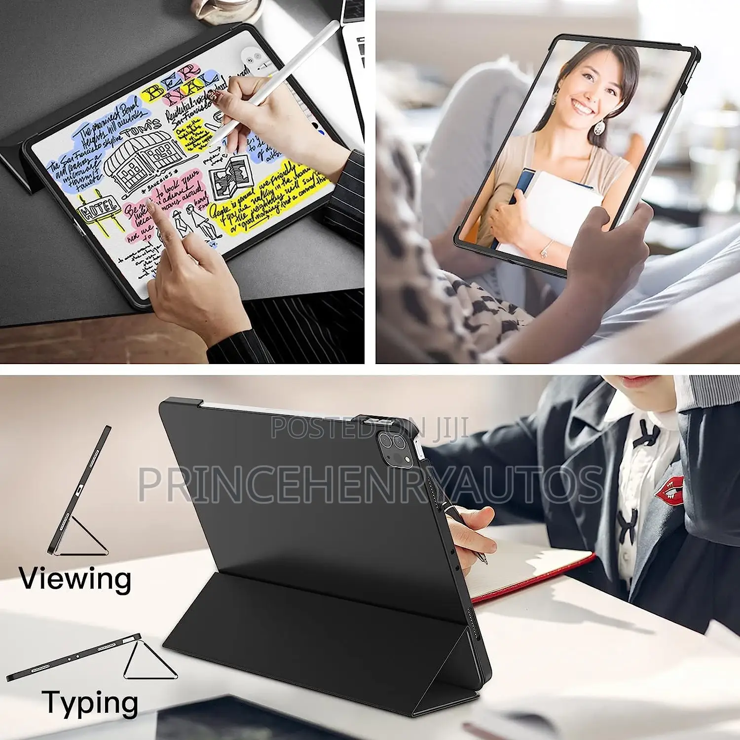 Jetech Case for iPad Pro 12.9'' 2022/2021 Model, 6th/5th