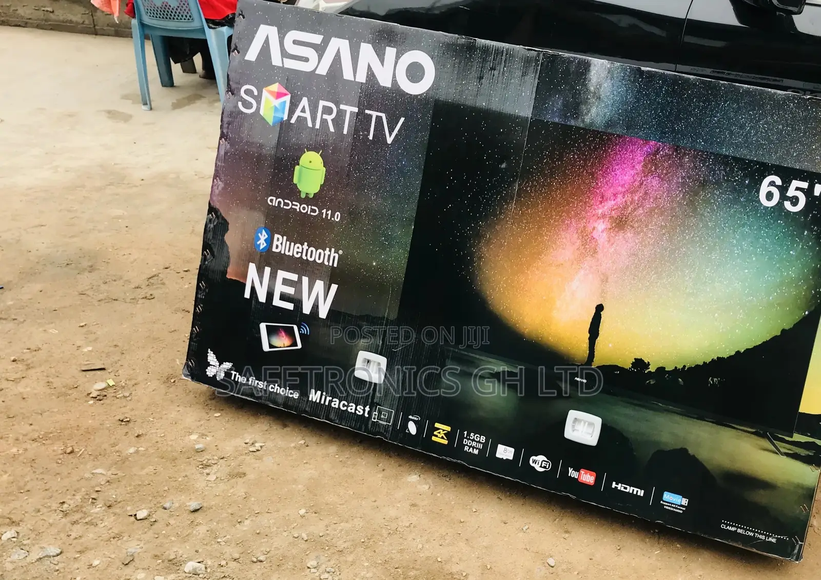65 Inches Glossy Authentic UHD Smart Asano Tv