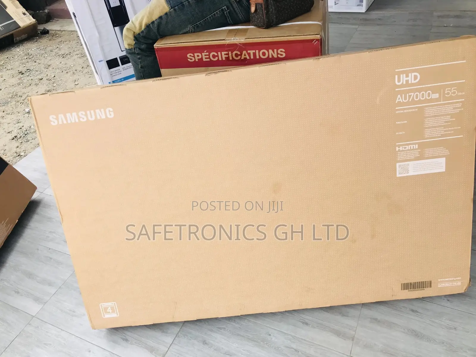 Neatly Sealed Au70 Glossy 55 Inches Led Samsung Uhd Tv