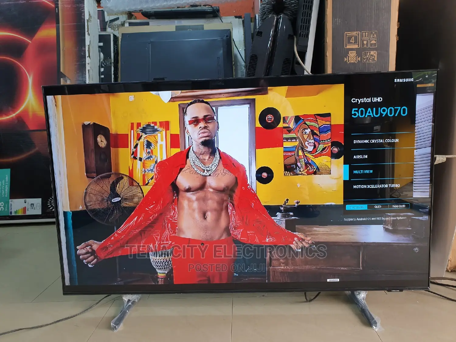 New Airslim 50"Samsung Crystal Uhd HDR Smart Satellite