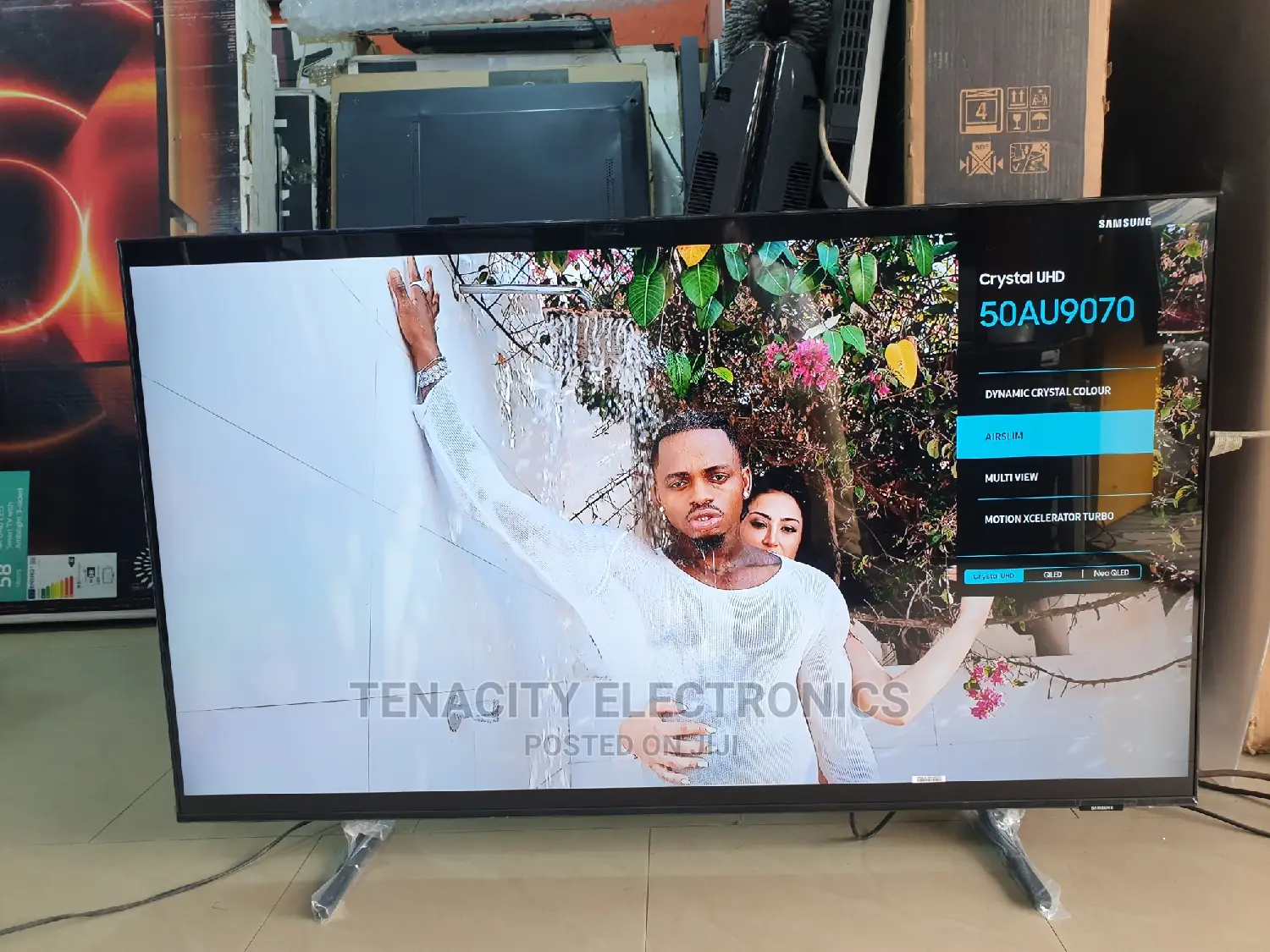 New Airslim 50"Samsung Crystal Uhd HDR Smart Satellite