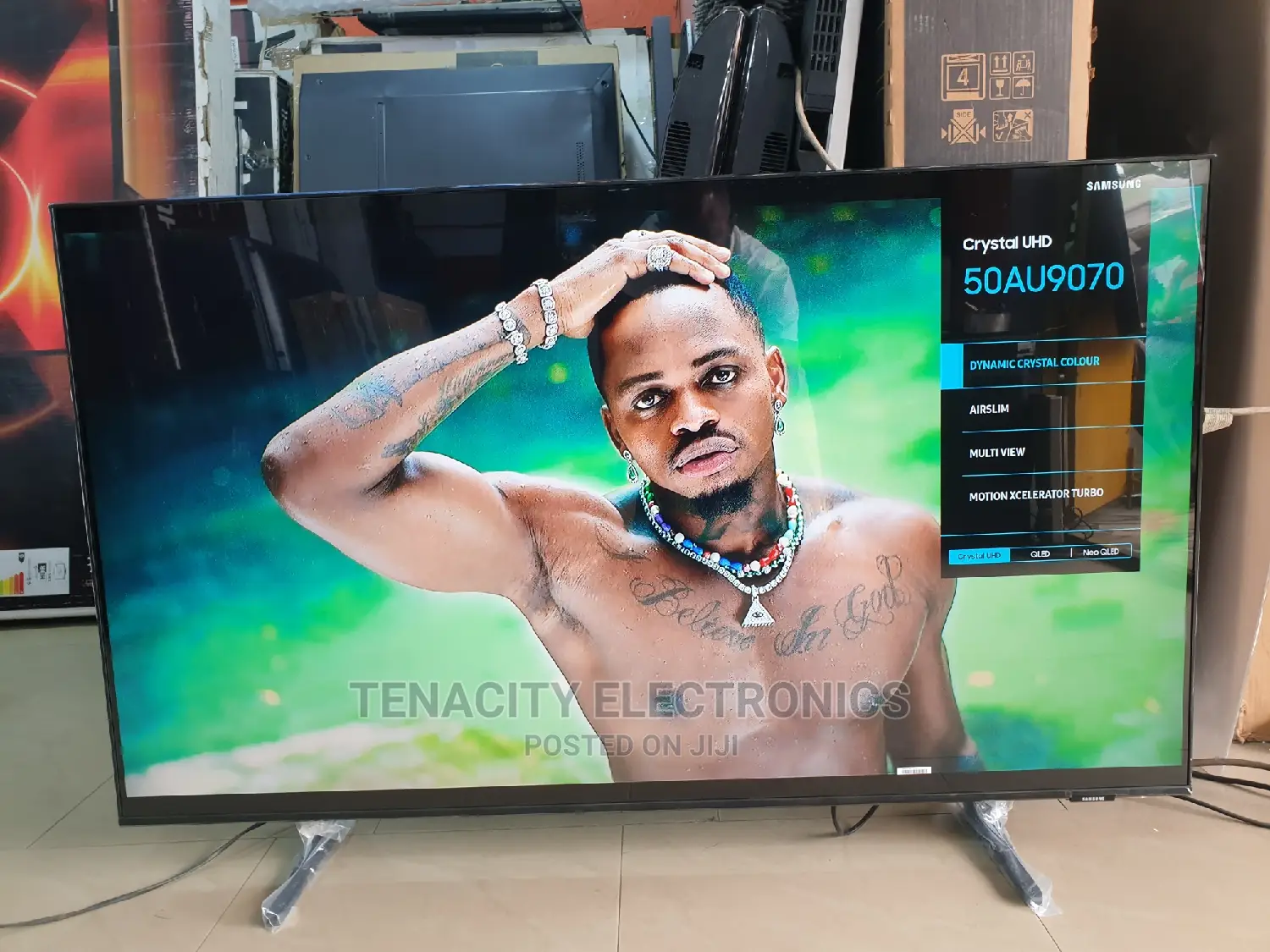 New Airslim 50"Samsung Crystal Uhd HDR Smart Satellite