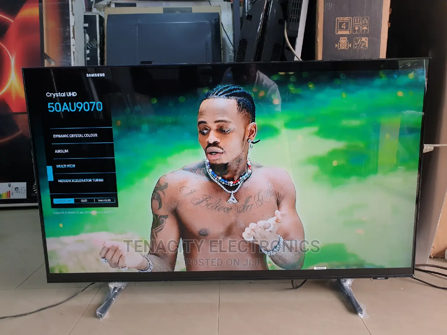 New Airslim 50"Samsung Crystal Uhd HDR Smart Satellite