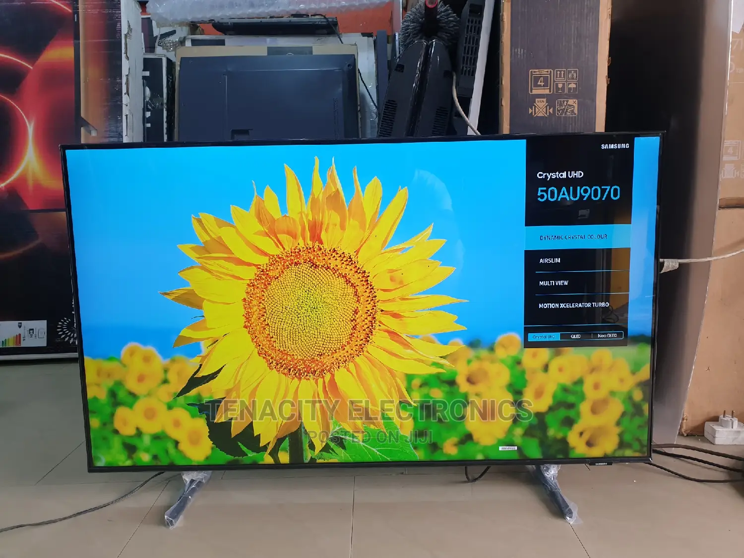 New Airslim 50"Samsung Crystal Uhd HDR Smart Satellite