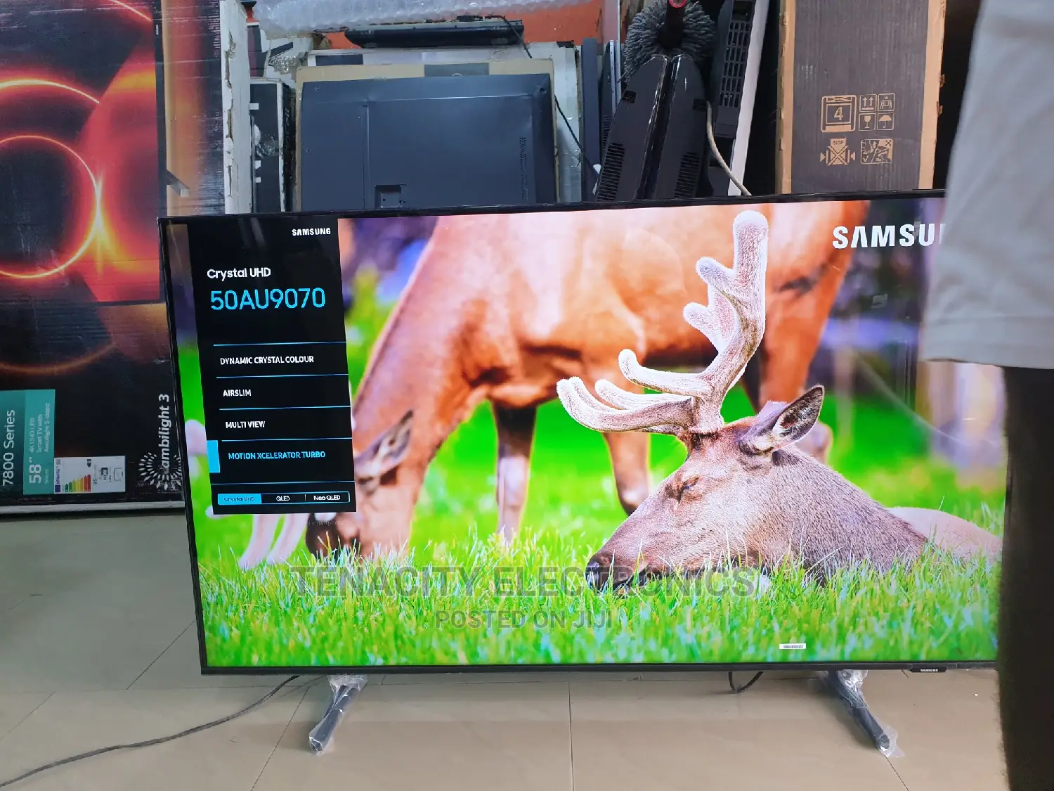 New Airslim 50"Samsung Crystal Uhd HDR Smart Satellite