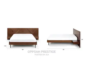 Nera Walnut California King Bed With Nightstands Set