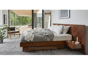 Nera Walnut California King Bed With Nightstands Set
