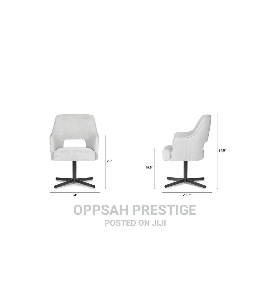 Eliseno Drizzle Gray Office Chair