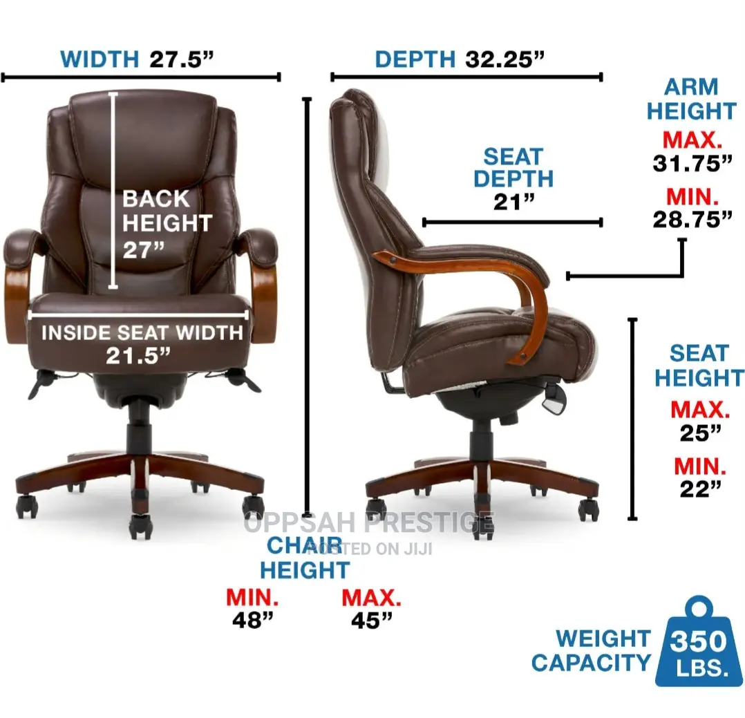Bellamy Executive Office Chair, Brown