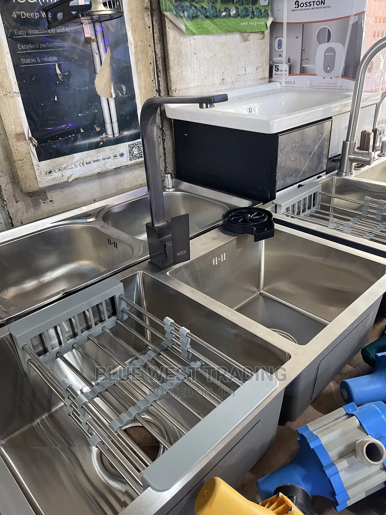 Stainless Steel Cabinet Sink With Cup Washer