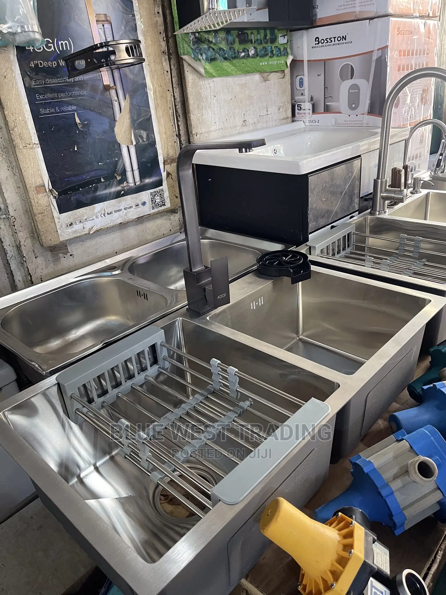 Stainless Steel Cabinet Sink With Cup Washer