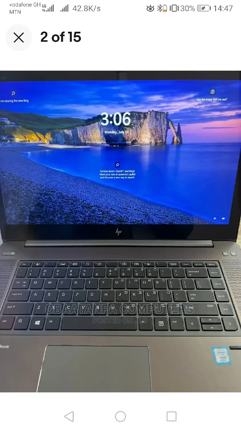 Laptop HP ZBook Studio G4 8GB Intel Core I7 SSD 256GB