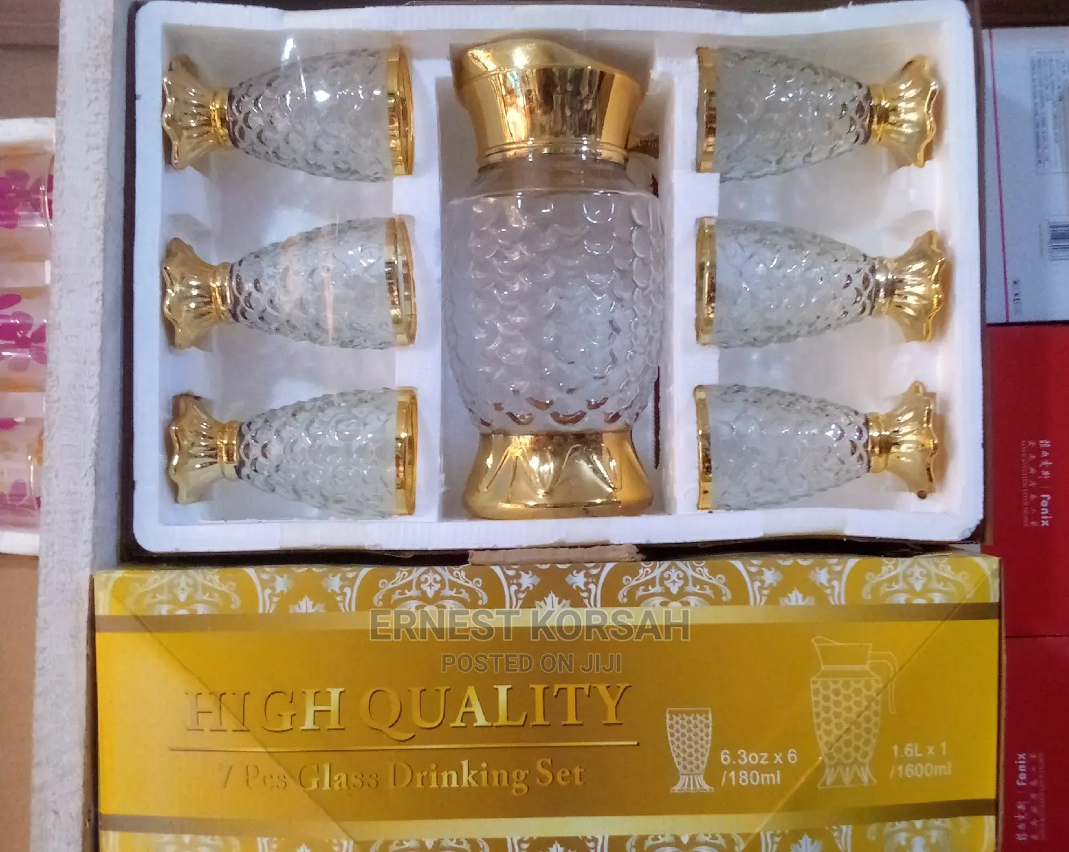 7pcs Glass Drinking Set