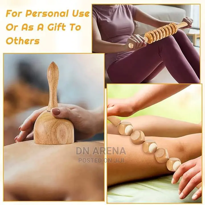 5pcs Wood Therapy Massage Tools