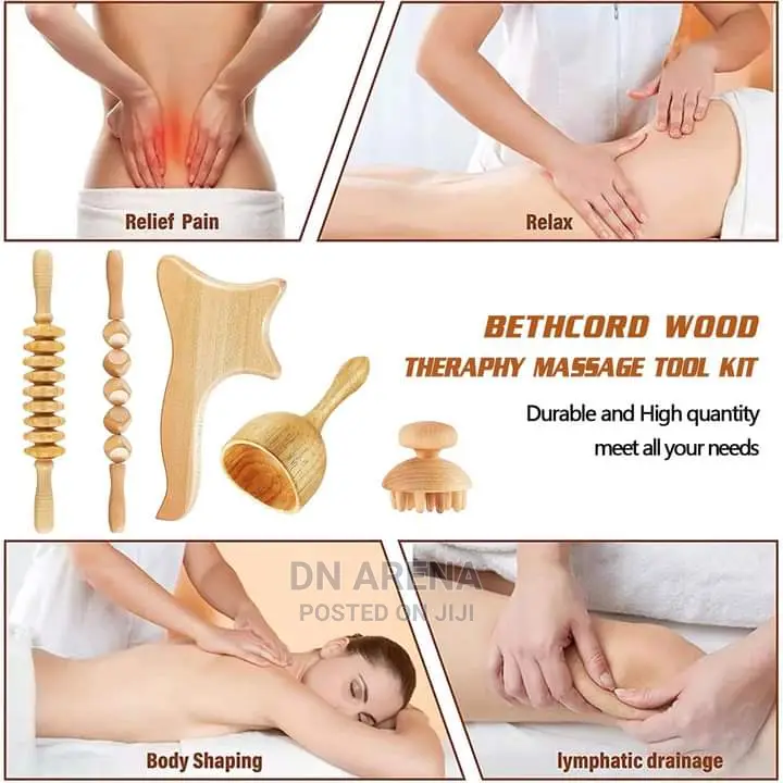 5pcs Wood Therapy Massage Tools